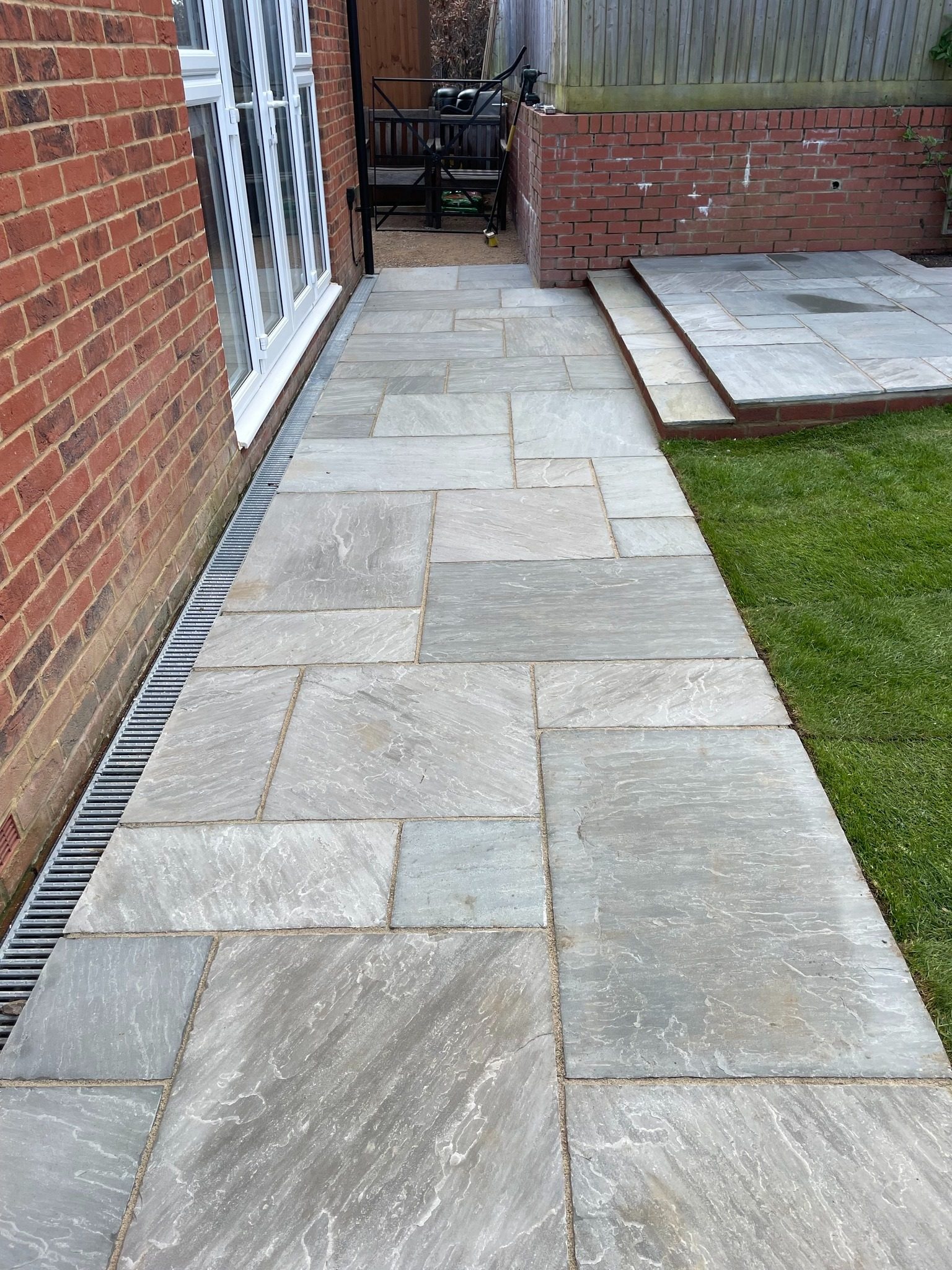 Finished garden maintenance project
